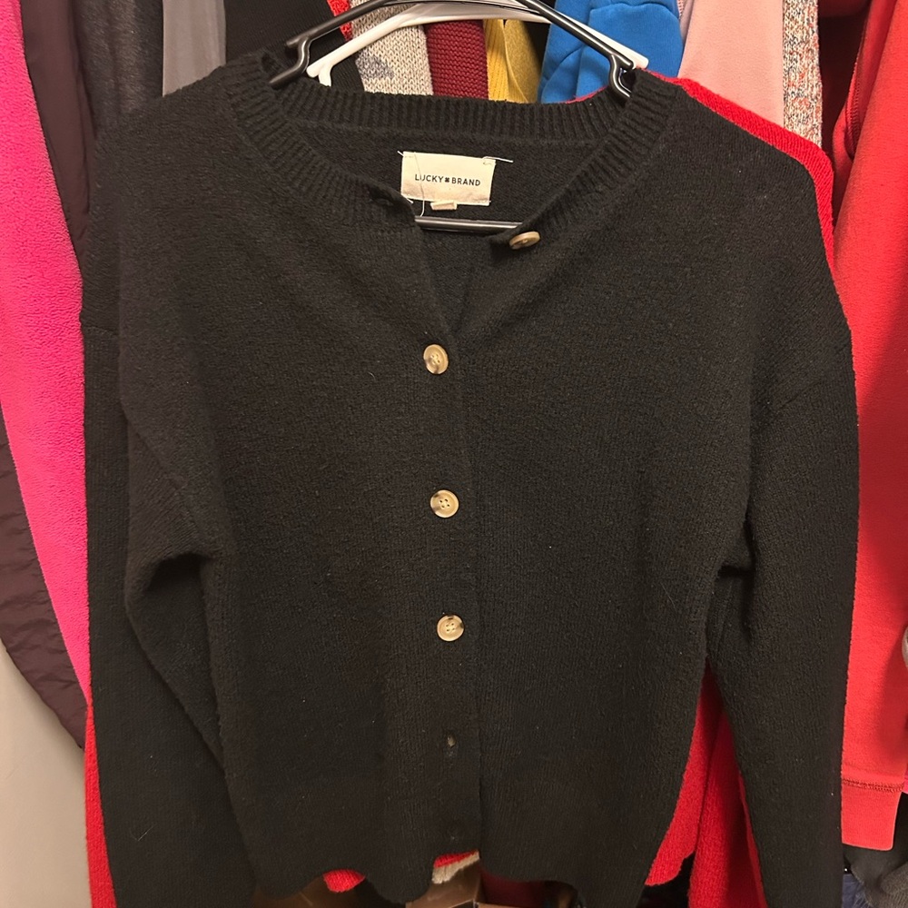 Lucky Brand Women’s Cloudsoft Crew Neck Cardigan